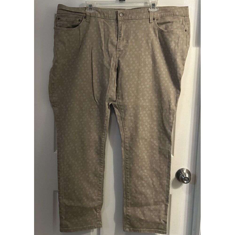 Levis Women's  Mid Rise Skinny Jeans 24M  Brown Pattern‎